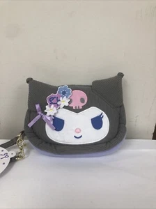 Kuromi Plush zipper pouch Kuji Prize 6 Sanrio Japan - Picture 1 of 3