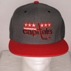 New Rare Authentic Mitchell & Ness Washington Capitals Snapback Cap #479 - Picture 1 of 10