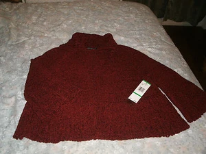 Jones New York Damen Dunkelrot Pullover Jacke Gr. Large Neu Mit Etikett - Bild 1 von 6