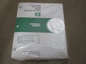 John Deere 8110T 8210T 8310T 8410T Tract Test & Operation Service Manual - Picture 1 of 2