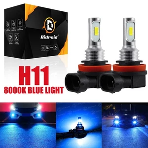 H11 LED Headlight Bulbs Super Bright 8000K Blue Lamp 330000LM High/Low Beam Kit - Picture 1 of 19