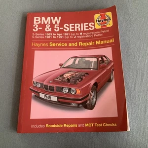 Haynes BMW 3 & 5 Series Service & Repair Manual 1983-1991 and 1981-1993 (Petrol) - Picture 1 of 2