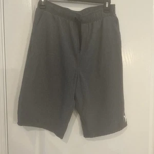 Boys Hurley Bermuda Style Gray Shorts Size XL 13-15 YRS Front Tie Pockets Surf - Picture 1 of 7