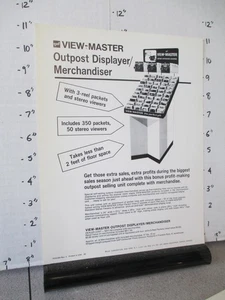 VIEWMASTER 1969 salesman sample toy store floor display ad sheet - Picture 1 of 2