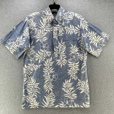 Camisa Go Barefoot Para Hombres Hawaiana Botón Mediana M Floral Calce Clásico Hecha en EE. UU. Foto 1 de 4
