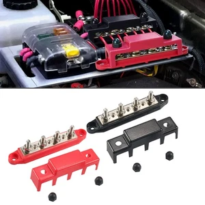 Stromverteilerblock mit 4 Pfosten-Sammelschienenklemmen für Wohnmobil-Yacht - Picture 1 of 13