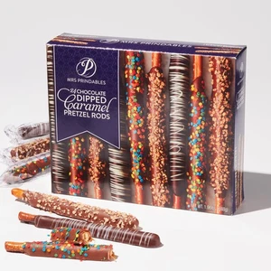 Mrs Prindables 24 Chocolate Dipped Caramel Brezel Rods - Bild 1 von 5