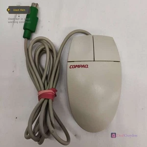 COMPAQ M-S34 PC MOUSE TRACKBALL BALL TWO BUTTON MOUSE VINTAGE - Picture 1 of 6