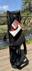 Wilson W CARRY Black Stand / Carry Golf Bag with Rain Hood NEW! - Picture 1 of 8