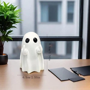 Halloween Geist Figur Schaukel Geist Deko für Schreibtisch Harz gruselig kreativ Geschenk - Bild 1 von 14