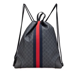 GUCCI GG Supreme Sherry Line Drawstring Backpack Backpack 473872 Women 【Us... - Picture 1 of 9