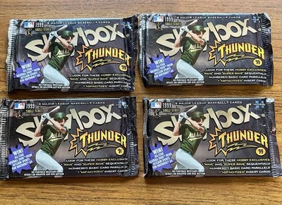 1999 Skybox Thunder Baseball (4) Factory Sealed HOBBY Packs - Image 1 of 2