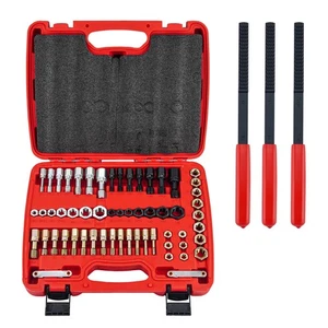 Juego 61 piezas de cazadores de roscas restaurador de roscas UNC UNF y métricas - Bild 1 von 6