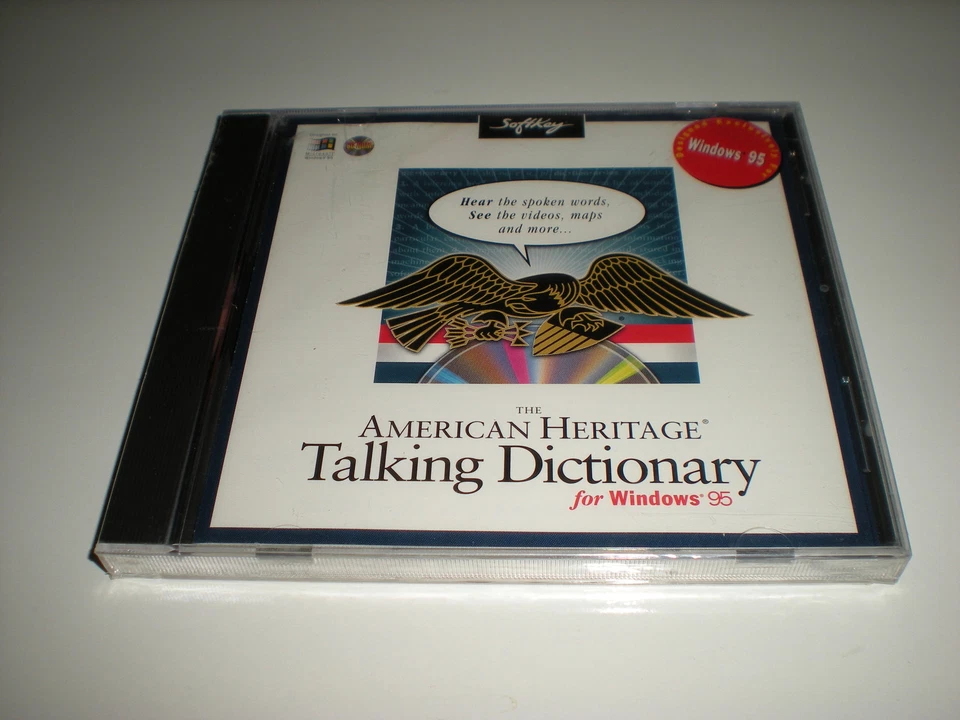 American Heritage Talking Dictionary CD for Windows 95 only.  New retail sealed. - Image 1 of 1