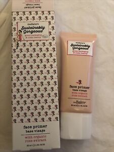 theBalm’s Sustainably Gorgeous Face Primer With Rose Extract Sealed 30ml NIB