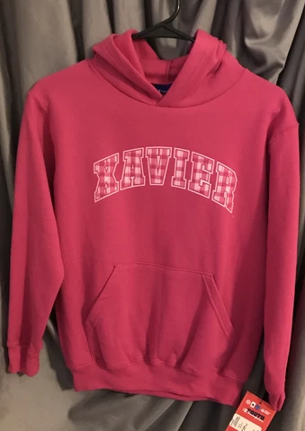 Xavier Musketeers Youth Champion Hooded Sweatshirt- YM -  NWT Cover