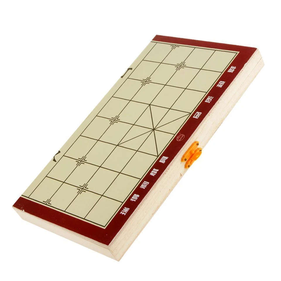 Portable Xiangqi Chinese Chess Set Foldable Board Game Chess - Image 1 of 4
