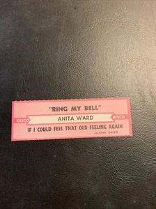 1 JUKEBOX TITLE STRIP Anita Ward Ring my bell / i could feel that �� Old 45 - Bild 1 von 2