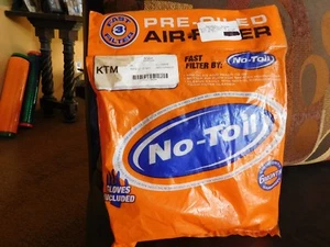 NO TOIL AIR FILTER - KTM - 65 620 2000 & up Vintage MX MotoCross Enduro Six Day  - Bild 1 von 2