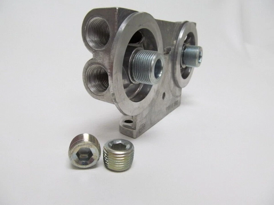 PERMA-COOL (1226) Dual Oil Filter Mount 1in-16 Thread 1/2in NPT - Image 1 of 1