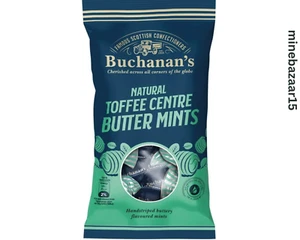 Buchanan's Natural Toffee Centre Butter Mints 140g | UK Free And Fast Dispatch - Picture 1 of 2