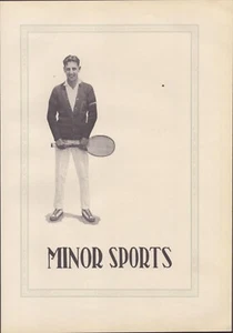 Stampa artistica vintage - grafica originale 1925 - tennis "sport minori" - annuario arte - Foto 1 di 1