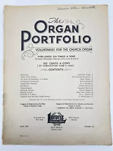 The Organ Portfolio Church Organ Music Book by Lorenz Lot of 12 - 1941 thru 1960 - Picture 1 of 13