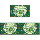  3 Pieces St. Patrick's Day Backdrop Patricks Letter Banner Decoration The Sign
