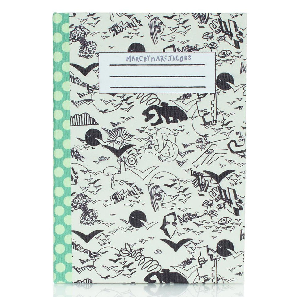 Estuche Rígido MARC by Marc Jacobs Blanco Doodle Dots Notebook iPad Air Foto 1 de 3