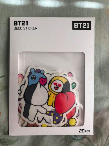 NEW BT21 OFFICIAL DECO STICKERS V2 BTS X LINE FRIENDS 20 STICKERS PER ...