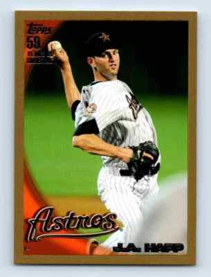 2010 Topps Update Gold J.A. Happ 0066/2010 Houston Astros #US-121 - Image 1 of 2