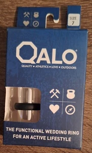 (SB - 2) QALO ANELLO DONNA SILICONE MISURA 7 NERO - Foto 1 di 1
