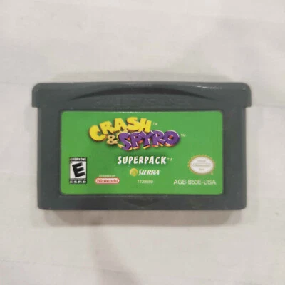 Crash & Spyro Superpack (Nintendo Game Boy Advance, 2005) Authentic - TESTED - Image 1 of 4
