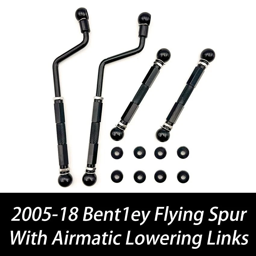 For 06-18 Bentley Flying Spur Adjustable Lowering Links Air Ride Suspension Kit - Image 1 of 4