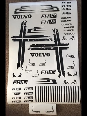 SNAP2RC TRUCK GRAPHICS Volvo Truck Flag Decal. Now Bigger Bumper Sheet, FH12 or FH16. Any Colour.