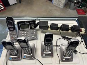 AT&T EP5632 EP562 5,8 GHz schnurloses Telefonsystem mit 4 zusätzlichen Mobilteilen TEILE WIE BESEHEN - Bild 1 von 9