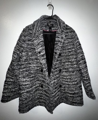 UNDERCOVER Giacca donna lana Victoria's Secret nera bianca taglia S