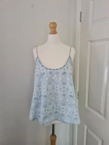 Denim & Co 100% Cotton Camisole Top - Size 10 - Picture 1 of 6