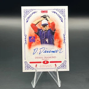 Derek Diamond 2022 Onyx #VADI Blue Rookie Auto Prospect - Picture 1 of 2