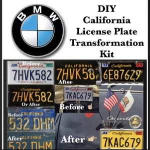 DIY CALIFIRNIA Legacy License Plates BMW - Picture 1 of 15