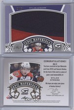 2016 Leaf Genesis Epic Materials Purple /10 Dylan Strome #EM-23 Rookie RC