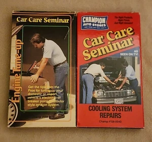 Champion Auto Stores 2 Car Care Seminar VHS Videos Lot Auto Repairs Maintenance - Picture 1 of 3
