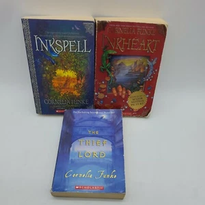 Cornelia Funke Book Lot Of 3 Scholastic Books Inkheart Inkspell The Thief Lord  - Picture 1 of 12