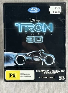 Tron Legacy 3D Blu-ray Metal Box JB H-Fi Australia Exclusive - Brand New Sealed - Picture 1 of 3