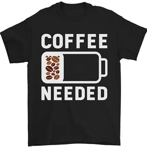 Coffee Needed Funny Addict Mens T-Shirt 100% Cotton - Picture 1 of 105