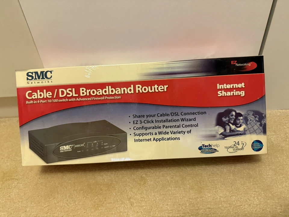 SMC 4 Port 10/100 Router Brand New Sealed Wired - Image 1 of 1