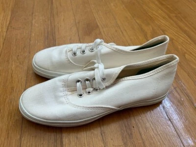 Винтажный 60-х/70-х годов CONVERSE PF белый женщин размер 6 M низкие туфли - Изображение 1 из 4