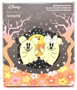 Disney Loungefly Mickey Minnie Ghosts sliding LE 2500 pin - Picture 1 of 1