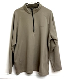 Columbia 1/4 Zip Giacca Uomo XXL Marrone Pullover Maglione Finto Collo Casual - Foto 1 di 5