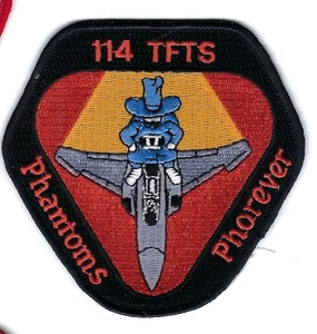 PATCH USAF 114th TAC FIGHTER TRAINING SQ TFTS F-4 OREGON GUARD FS-21 - Picture 1 of 1